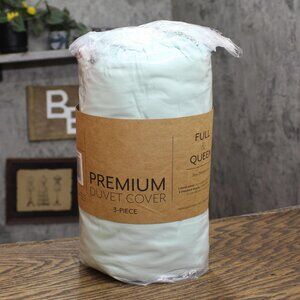 Home Collection Soft Brushed Microfiber Duvet Cover Set Aqua Green Queen